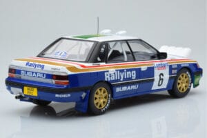 Subaru Legacy RS Night Version #6 M. Alen / I. Kivimaki RAC Rally 1991 IXO 1:18 18RMC080A Metalli — kuva 2 / 6