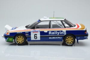 Subaru Legacy RS Night Version #6 M. Alen / I. Kivimaki RAC Rally 1991 IXO 1:18 18RMC080A Metalli — kuva 3 / 6
