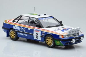 Subaru Legacy RS Night Version #6 M. Alen / I. Kivimaki RAC Rally 1991 IXO 1:18 18RMC080A Metalli — kuva 4 / 6