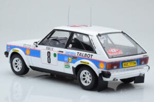 Talbot Sunbeam Lotus Night Version #8 H. Toivonen / P. White Rally Monte Carlo 1981 IXO 1:18 18RMC095B Metalli — kuva 5 / 6