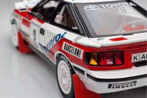 Toyota Celica GT-Four ST165 #2 C. Sainz / L. Moya Winner Rally Monte Carlo 1991 Kyosho 1:18 08961B Metalli — kuva 9 / 12