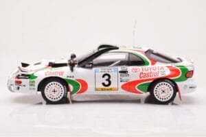 Toyota Celica Turbo 4WD ST185 #3 I. Duncan / R. Virtanen Safari Rally 1994 IXO 1:18 18RMC150C Metalli — kuva 3 / 6