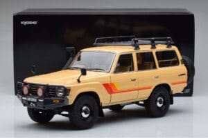 Toyota Land Cruiser 60 Beige Valinnaisilla Osilla Kyosho 1:18 08956XBE Metalli — kuva 12 / 12