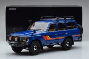 Toyota Land Cruiser 60 Sininen Valinnaisilla Osilla Kyosho 1:18 08956XBL Metalli — kuva 11 / 11