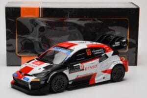 Toyota GR Yaris Rally1 #69 K. Rovanpera / J. Halttunen Rally Monte Carlo World Champion 2023 IXO 1:18 18RMC152B Metalli — kuva 6 / 6