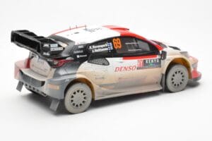 Toyota GR Yaris Rally1 #69 K. Rovanpera / J. Halttunen Safari Rally Kenya 2023 Dirty Version IXO 1:18 18RMC173B Metalli — kuva 2 / 6