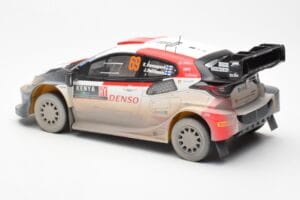 Toyota GR Yaris Rally1 #69 K. Rovanpera / J. Halttunen Safari Rally Kenya 2023 Dirty Version IXO 1:18 18RMC173B Metalli — kuva 5 / 6