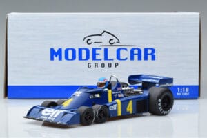Tyrrell P34 Elf #4 P. Depailler Sweden GP 1976 MCG 1:18 MCG18615F Metalli — kuva 6 / 6