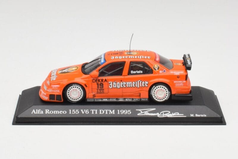 Alfa Romeo 155 V6 TI #19 Jagermeister M. Bartels DTM 1995 Minichamps 1:43 430950219 Metalli