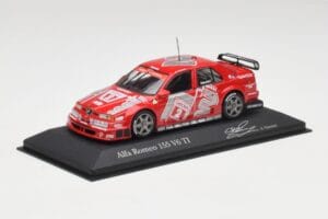 Alfa Romeo 155 V6 TI #2 Team Alfa Corse A. Nannini DTM 1994 Minichamps 1:43 430940202 Metalli — kuva 2 / 4