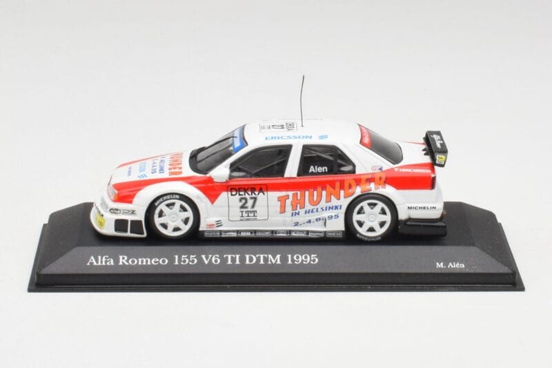 Alfa Romeo 155 V6 TI #27 M. Alen Presentation DTM 1995 Minichamps 1:43 430950227 Metalli