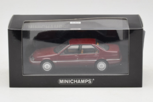 Alfa Romeo 164 3.0 Super V6 Tummanpunainen Minichamps 1:43 436120700 Metalli — kuva 4 / 4