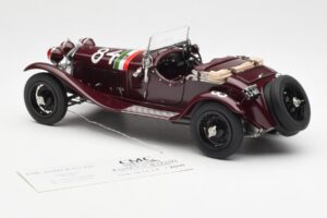Alfa Romeo 1750 GS Spider #84 T. Nuvolari / B. Guidotti Mille Miglia Winner 1930 CMC 1:18 M-141 Metalli — kuva 5 / 6
