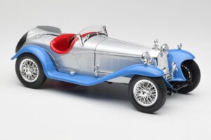 Alfa Romeo 2300 Spider Hopeansininen Bburago 1:18 3008 Metalli — kuva 6 / 8