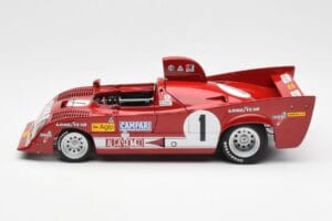 Alfa Romeo 33TT 12 #1 A. Merzario / J. Laffite 1000km Nurburgring Winner 1975 AUTOart 1:18 87505 Metalli — kuva 4 / 8