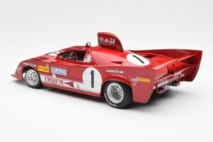 Alfa Romeo 33TT 12 #1 A. Merzario / J. Laffite 1000km Nurburgring Winner 1975 AUTOart 1:18 87505 Metalli — kuva 7 / 8
