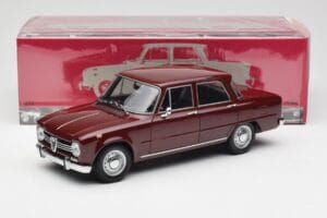 Alfa Romeo Giulia 1300 Tummanpunainen Minichamps 1:18 180120906 Metalli — kuva 8 / 8