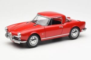 Alfa Romeo Giulietta 1300 Spider Punainen AUTOart 1:18 70157 Metalli