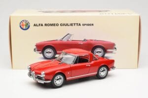 Alfa Romeo Giulietta 1300 Spider Punainen AUTOart 1:18 70157 Metalli — kuva 8 / 8