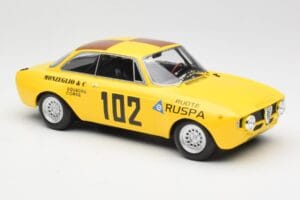 Alfa Romeo GTA 1300 #102 Squadra Corse R. Zanetti / M. Ruspa / Monzeglio Targa Florio 1971 Minichamps 1:18 155711202 Metalli — kuva 4 / 6