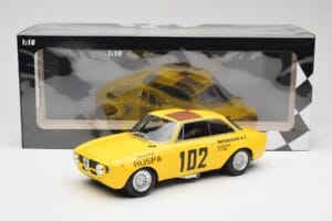 Alfa Romeo GTA 1300 #102 Squadra Corse R. Zanetti / M. Ruspa / Monzeglio Targa Florio 1971 Minichamps 1:18 155711202 Metalli — kuva 6 / 6