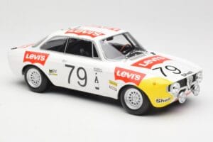 Alfa Romeo GTA 1300 #79 H. Rubens / C. Van Ryn 24 Hours of Spa 1971 Minichamps 1:18 155711279 Metalli — kuva 4 / 6