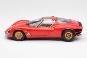 Alfa Romeo 33 Stradale Punainen AUTOart 1:18 70191 Metalli — kuva 4 / 8