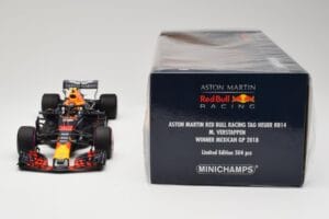 Aston Martin Red Bull Racing RB14 Tag Heuer #33 M. Verstappen Mexican GP 2018 Minichamps 1:18 110181933 Metalli — kuva 6 / 6