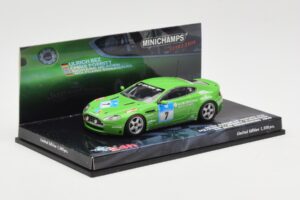 Aston Martin V8 Vantage N24 #7 U. Bez / Porritt / R. Meaden 24 Hours Nurburgring 2008 Minichamps 1:43 437081307 Metalli — kuva 2 / 4