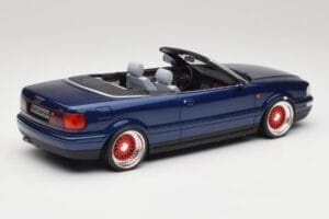 Audi 80 B4 Cabriolet Ming Sininen Metallic Custom Wheels Otto 1:18 OT806-C Hartsi — kuva 2 / 6