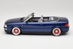 Audi 80 B4 Cabriolet Ming Sininen Metallic Custom Wheels Otto 1:18 OT806-C Hartsi — kuva 3 / 6