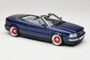 Audi 80 B4 Cabriolet Ming Sininen Metallic Custom Wheels Otto 1:18 OT806-C Hartsi — kuva 4 / 6