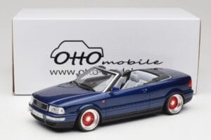 Audi 80 B4 Cabriolet Ming Sininen Metallic Custom Wheels Otto 1:18 OT806-C Hartsi — kuva 6 / 6