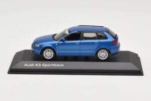 Audi A3 8P Sportback Mauritius Blue Minichamps 1:43 5010403033 Metalli