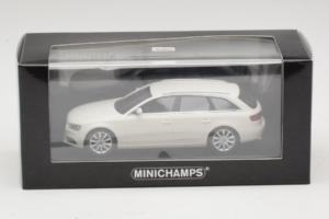 Audi A4 B8 Avant Valkoinen Minichamps 1:43 410011010 Metalli — kuva 5 / 5
