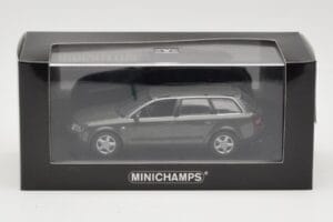 Audi A6 C5 Avant Tummanharmaa Minichamps 1:43 AUDI006 Metalli — kuva 4 / 4