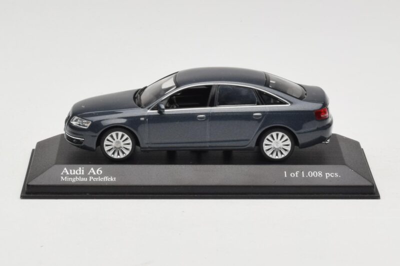 Audi A6 C6 Tummansininen Minichamps 1:43 5010406143 Metalli