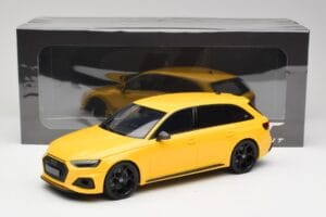 Audi RS4 B9 Avant 25. Vuosijuhla Vegas Keltainen GT Spirit 1:18 GT935 Hartsi — kuva 6 / 6