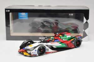 Audi e-tron FE05 Audi Sport ABT Schaeffler #11 L. di Grassi Formula E Season 5 2019 Minichamps 1:18 114180011 Metalli — kuva 6 / 6