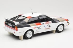 Audi Quattro #14 M. Mouton / F. Pons Winners Rally Sanremo 1981 Minichamps 1:18 155811114 Metalli — kuva 2 / 6