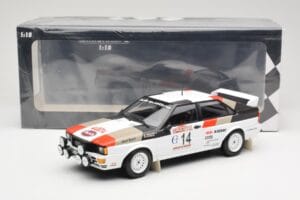 Audi Quattro #14 M. Mouton / F. Pons Winners Rally Sanremo 1981 Minichamps 1:18 155811114 Metalli — kuva 6 / 6