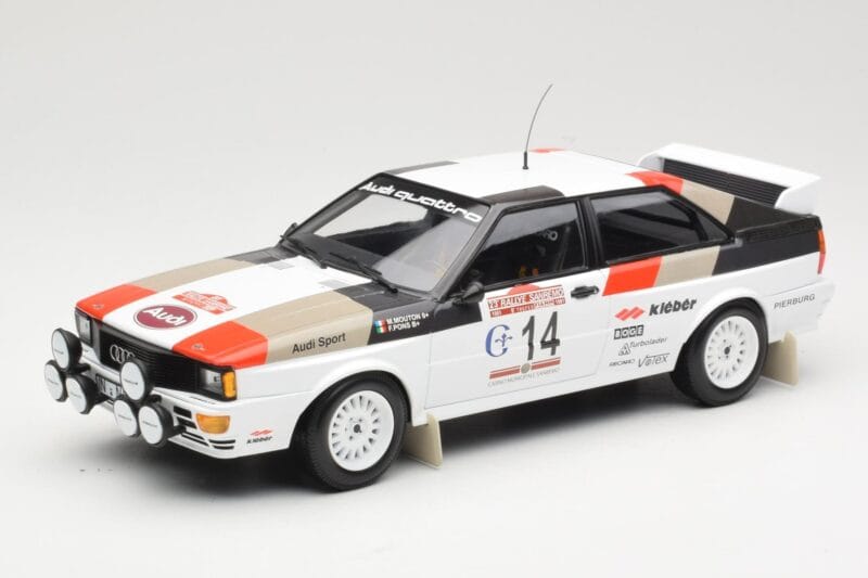 Audi Quattro #14 M. Mouton / F. Pons Winners Rally Sanremo 1981 Minichamps 1:18 155811114 Metalli