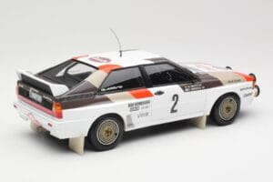 Audi Quattro A1 #2 H. Mikkola / A. Hertz Audi Sport Rally Monte Carlo 1983 Minichamps 1:18 155831102 Metalli — kuva 2 / 6