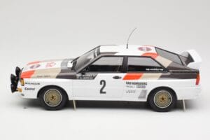 Audi Quattro A1 #2 H. Mikkola / A. Hertz Audi Sport Rally Monte Carlo 1983 Minichamps 1:18 155831102 Metalli — kuva 3 / 6