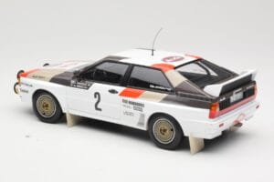 Audi Quattro A1 #2 H. Mikkola / A. Hertz Audi Sport Rally Monte Carlo 1983 Minichamps 1:18 155831102 Metalli — kuva 5 / 6