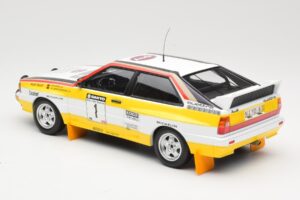 Audi Quattro A2 Audi Sport #1 W. Röhrl / C. Geistdörfer DNF Sanyo Rally of New Zealand 1984 Minichamps 1:18 155841101 Metalli — kuva 5 / 6