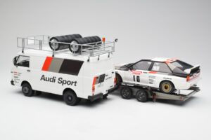 Audi Quattro A2 M. Mouton / F. Pons Tour de Corse 1983 VW LT35:n Kanssa Otto 1:18 OT418 Hartsi — kuva 2 / 6