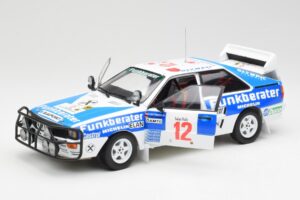 Audi Quattro A2 #12 H. Wittmann / R. Diekmann Safari Rally 1984 Sun Star 1:18 4246 Metalli — kuva 2 / 8