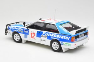 Audi Quattro A2 #12 H. Wittmann / R. Diekmann Safari Rally 1984 Sun Star 1:18 4246 Metalli — kuva 7 / 8