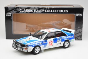 Audi Quattro A2 #12 H. Wittmann / R. Diekmann Safari Rally 1984 Sun Star 1:18 4246 Metalli — kuva 8 / 8